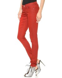 Красные джинсы скинни от Cheap Monday