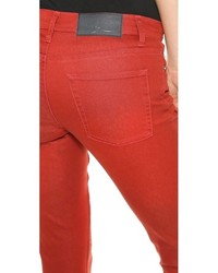 Красные джинсы скинни от Cheap Monday