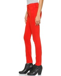 Красные джинсы скинни от Mother