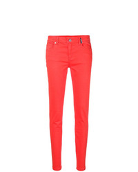 Красные джинсы скинни от Versace Jeans