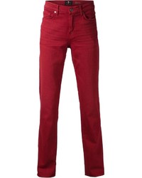 Мужские красные джинсы от 7 For All Mankind