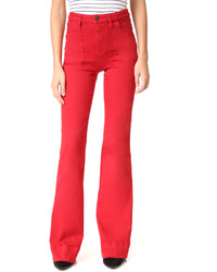 Женские красные джинсы от Alice + Olivia