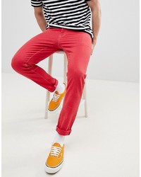 Мужские красные джинсы от ASOS DESIGN