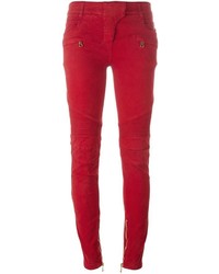 Женские красные джинсы от Balmain