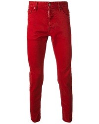 Мужские красные джинсы от DSquared