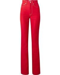 Женские красные джинсы от Helmut Lang