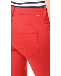 Женские красные джинсы от Mother