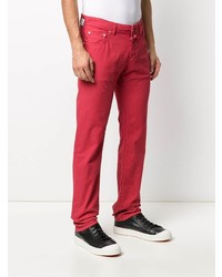 Мужские красные джинсы от Jacob Cohen