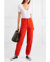 Женские красные джинсы от L.F.Markey