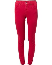 Женские красные джинсы от MM6 MAISON MARGIELA