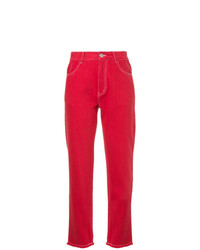 Женские красные джинсы от Vale