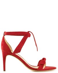 Красные замшевые босоножки на каблуке от Alexandre Birman