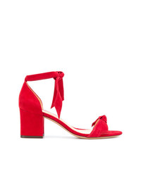 Красные замшевые босоножки на каблуке от Alexandre Birman