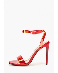 Красные замшевые босоножки на каблуке от Sergio Todzi