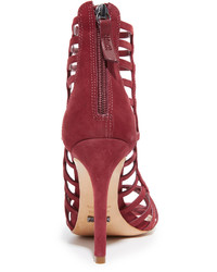 Женские красные замшевые босоножки с вырезом от Schutz