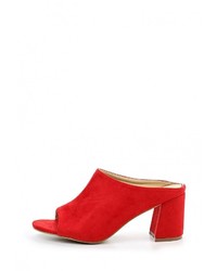 Женские красные замшевые босоножки от Max Shoes