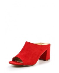 Женские красные замшевые босоножки от Max Shoes