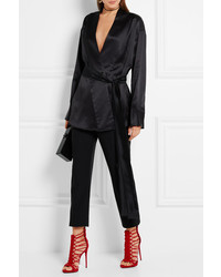 Женские красные замшевые босоножки от Giuseppe Zanotti