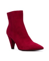 Красные замшевые ботильоны от The Seller