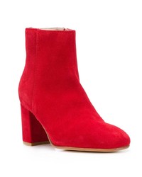 Красные замшевые ботильоны от P.A.R.O.S.H.