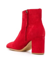 Красные замшевые ботильоны от P.A.R.O.S.H.