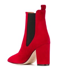Красные замшевые ботильоны от Paris Texas