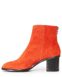 Красные замшевые ботильоны от Rag & Bone