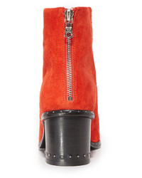 Красные замшевые ботильоны от Rag & Bone