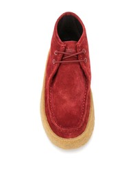 Красные замшевые ботинки дезерты от Camper