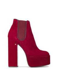 Женские красные замшевые ботинки челси от Laurence Dacade