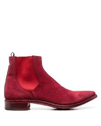 Мужские красные замшевые ботинки челси от Premiata