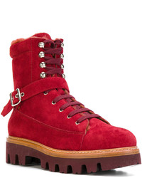 Женские красные замшевые ботинки от Unützer