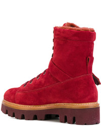 Женские красные замшевые ботинки от Unützer