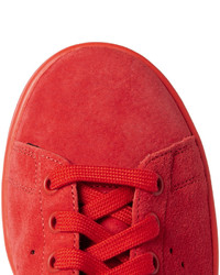 Мужские красные замшевые кеды от adidas