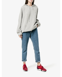 Женские красные замшевые кеды от Balenciaga