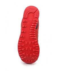 Мужские красные замшевые кроссовки от New Balance