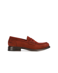 Мужские красные замшевые лоферы от Berwick Shoes