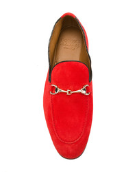 Мужские красные замшевые лоферы от Doucal's