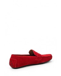 Мужские красные замшевые мокасины от Polo Ralph Lauren