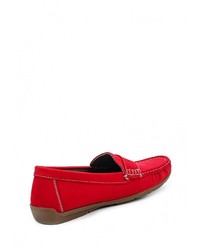 Мужские красные замшевые мокасины от WS Shoes