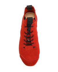 Мужские красные замшевые низкие кеды от Enso
