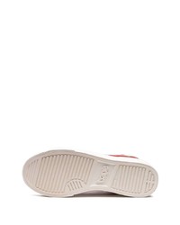 Мужские красные замшевые низкие кеды от A Bathing Ape