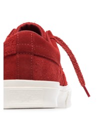 Мужские красные замшевые низкие кеды от Converse