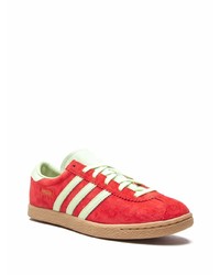 Мужские красные замшевые низкие кеды от adidas