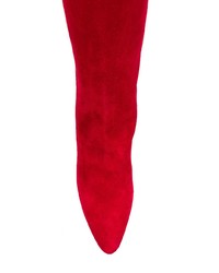 Красные замшевые полусапоги от Laurence Dacade