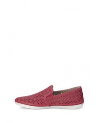Женские красные замшевые слипоны от Ecco