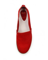 Женские красные замшевые слипоны от Flexible by Bata