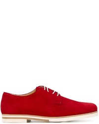 Красные замшевые туфли дерби от Mr. Hare