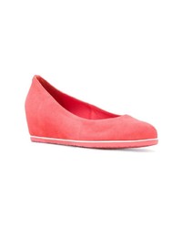 Красные замшевые туфли на танкетке от Högl