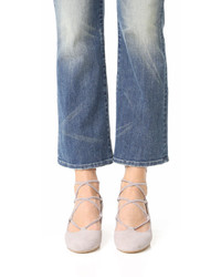 Красные замшевые туфли от Jeffrey Campbell